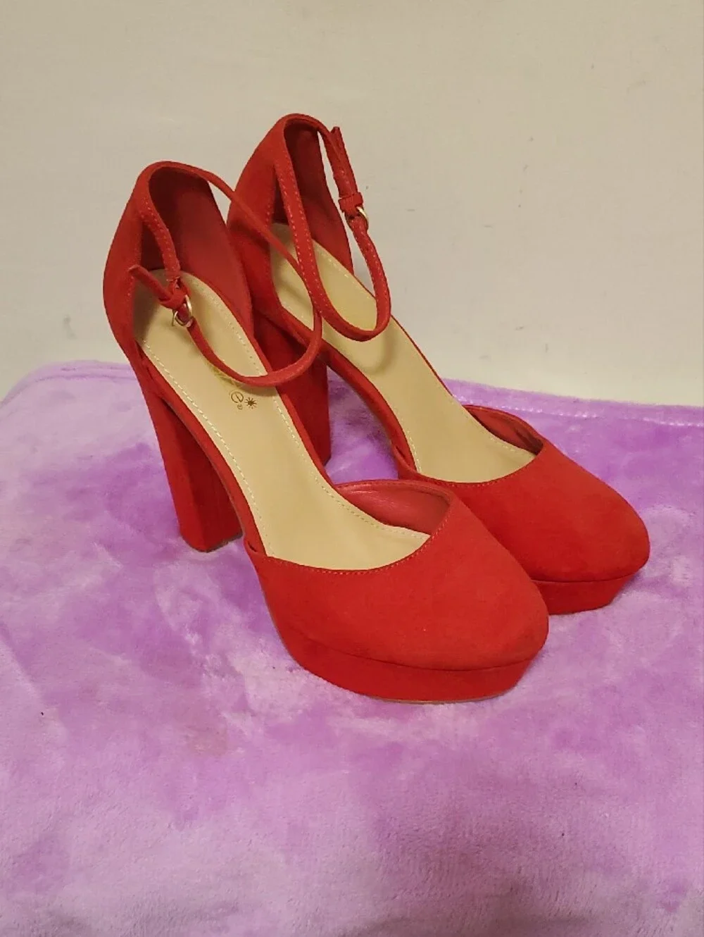 This Red Color Shoes Is